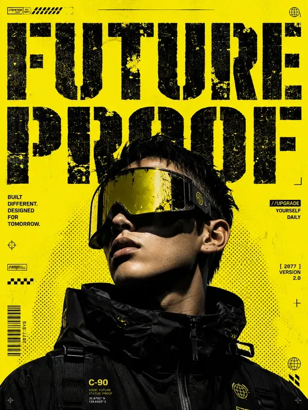 Distorted Magazine Stencil Posters