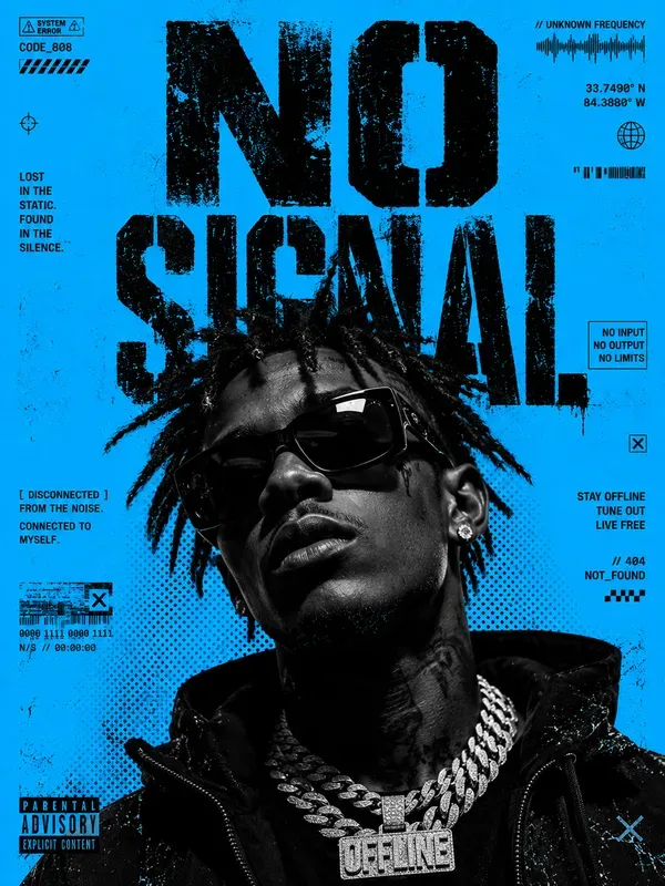 Distorted Magazine Stencil Posters