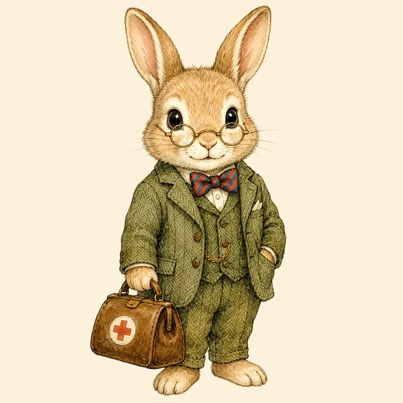 Storybook Vintage Animal Cliparts