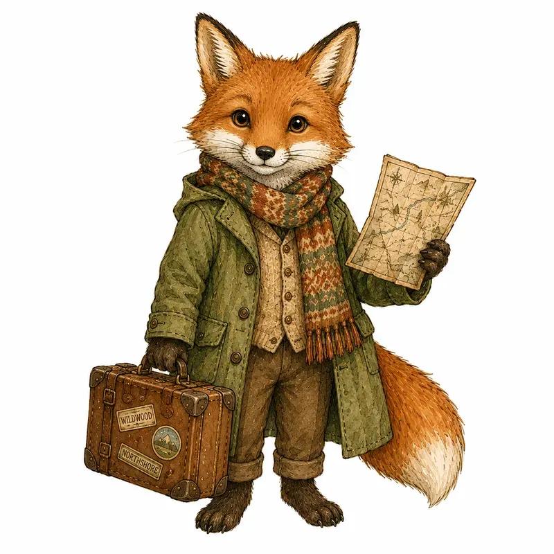 Storybook Vintage Animal Cliparts