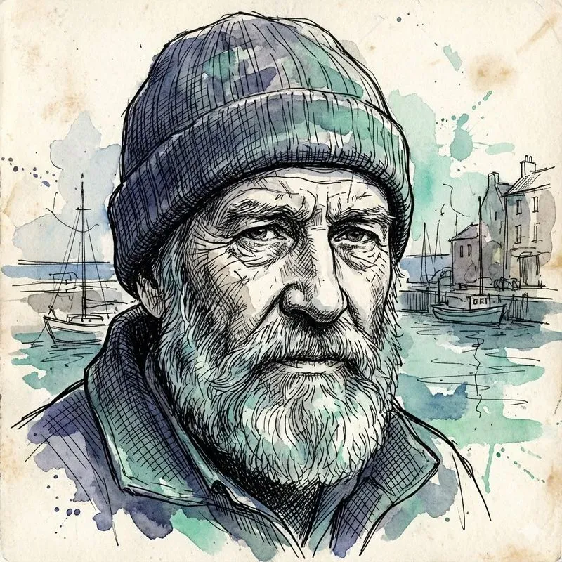 Ink Watercolor Portraits