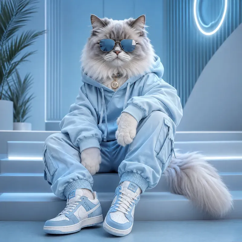 Pastel Pup Streetwear Portraits