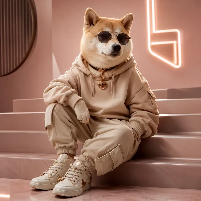 Pastel Pup Streetwear Portraits