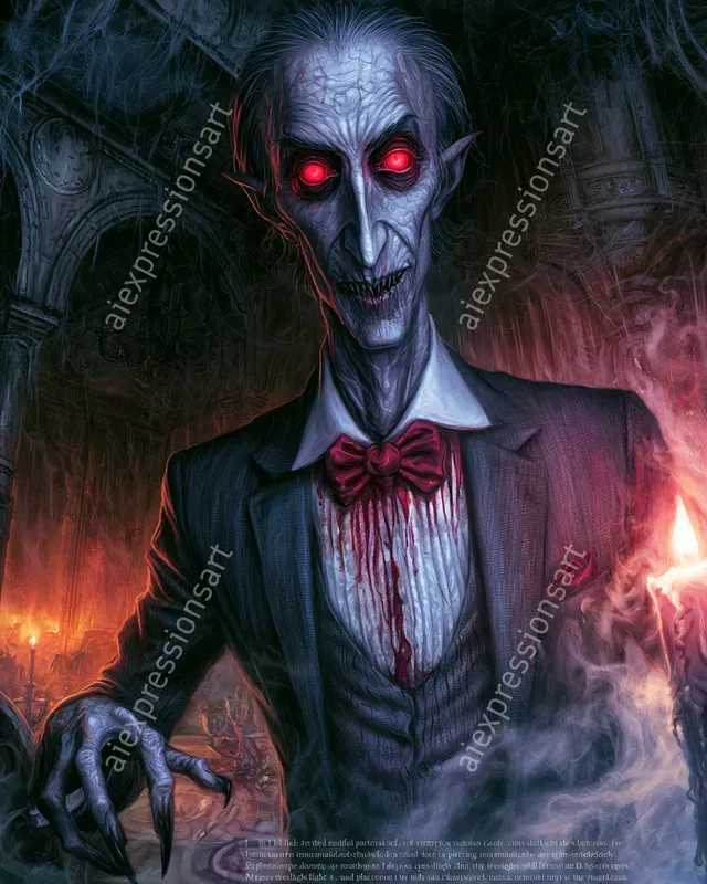 Cursed Aristocracy Gothic Horror Art
