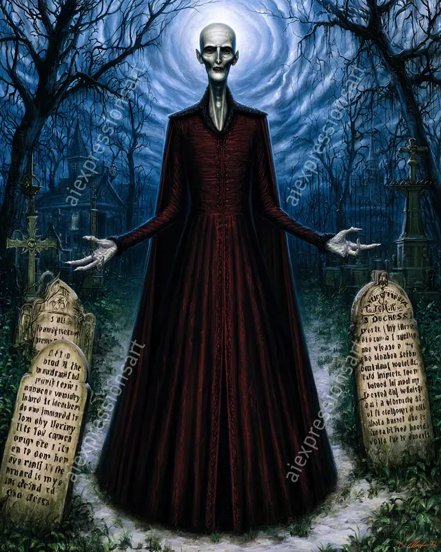 Cursed Aristocracy Gothic Horror Art