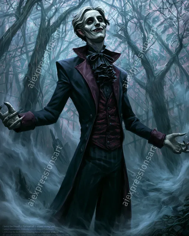 Cursed Aristocracy Gothic Horror Art