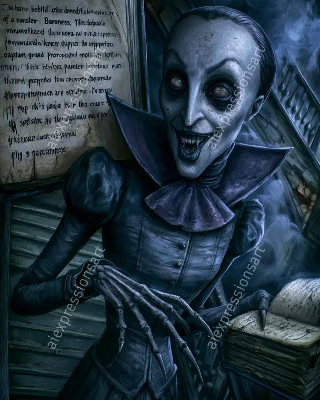 Cursed Aristocracy Gothic Horror Art