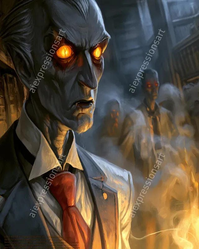 Cursed Aristocracy Gothic Horror Art