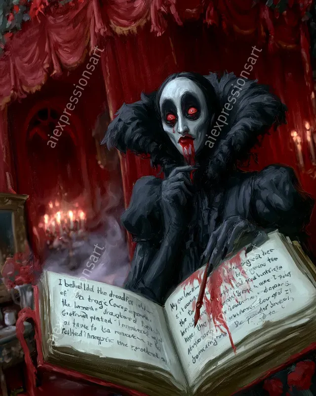 Cursed Aristocracy Gothic Horror Art