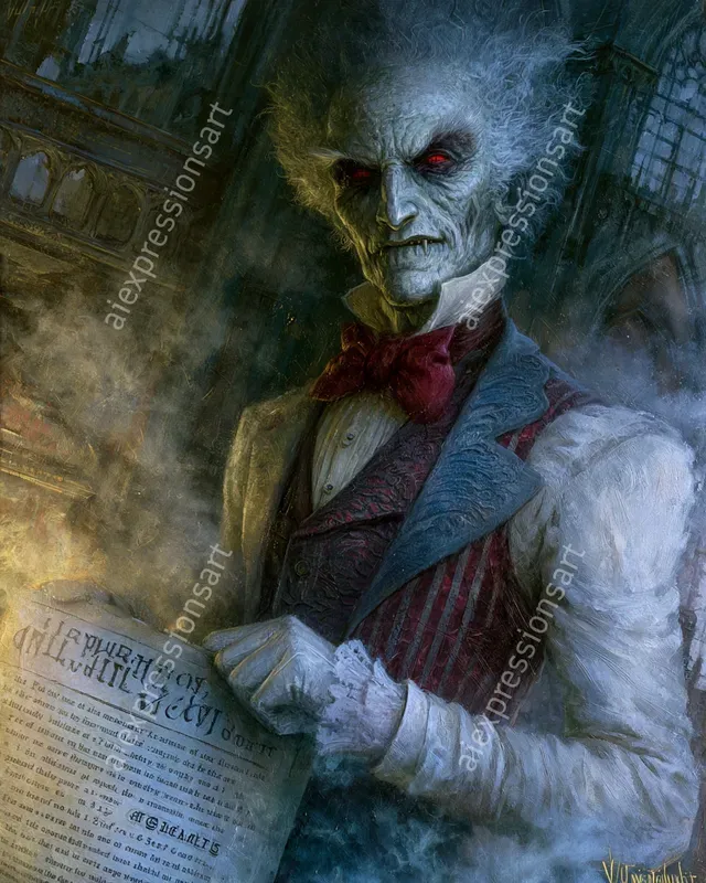 Cursed Aristocracy Gothic Horror Art