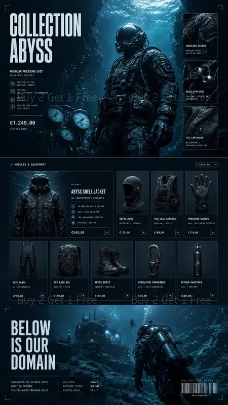 Cinematic Ecommerce Landing Pages