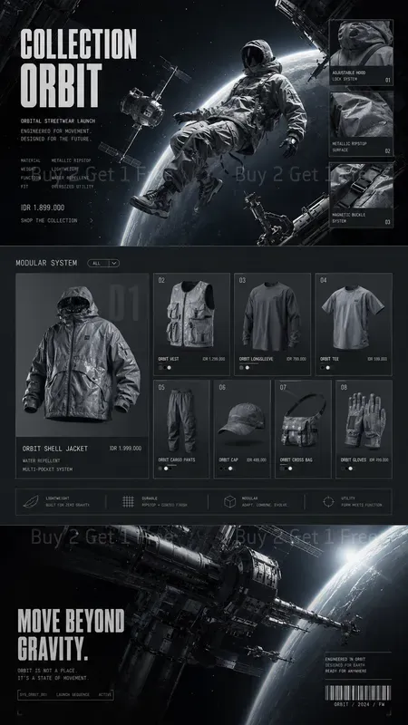 Cinematic Ecommerce Landing Pages