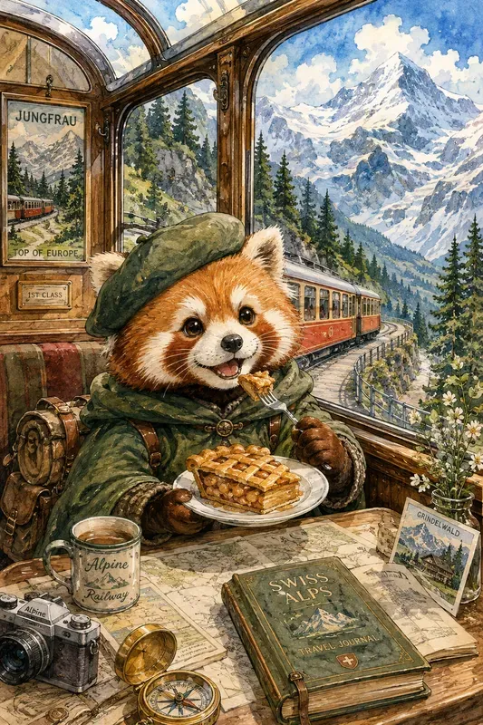 Whimsical Travel Animal Watercolors