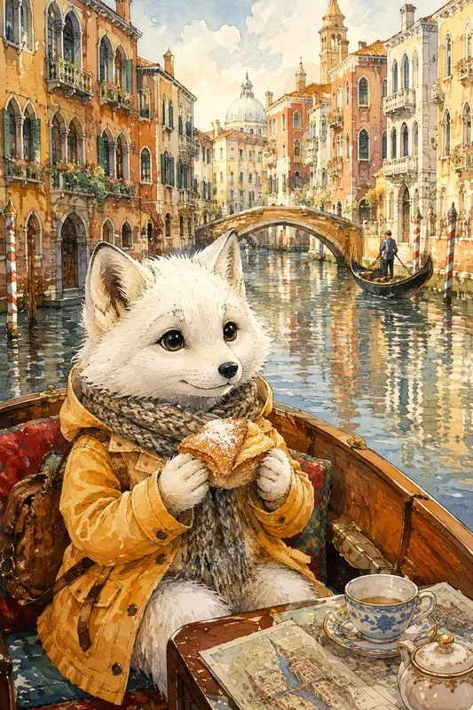 Whimsical Travel Animal Watercolors