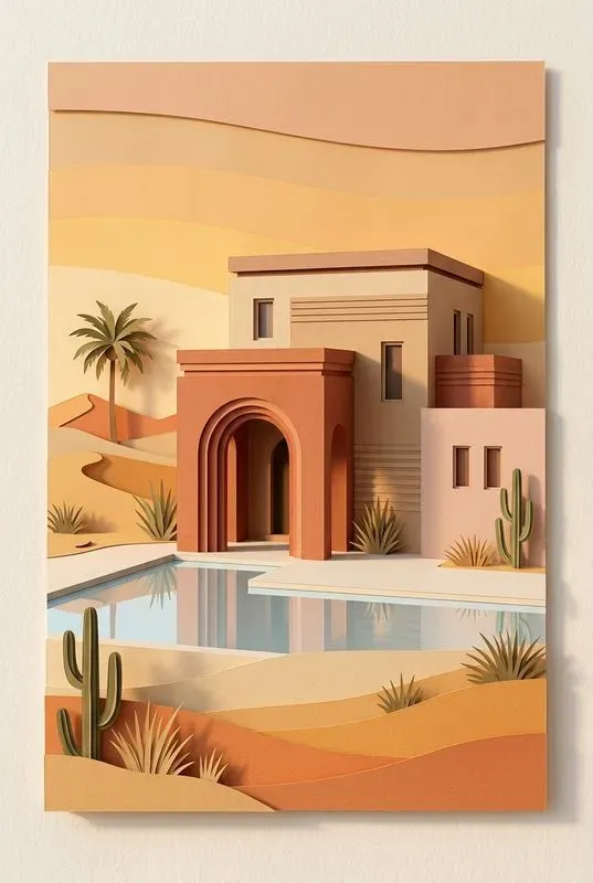 Minimalist Paper Cut Architectures
