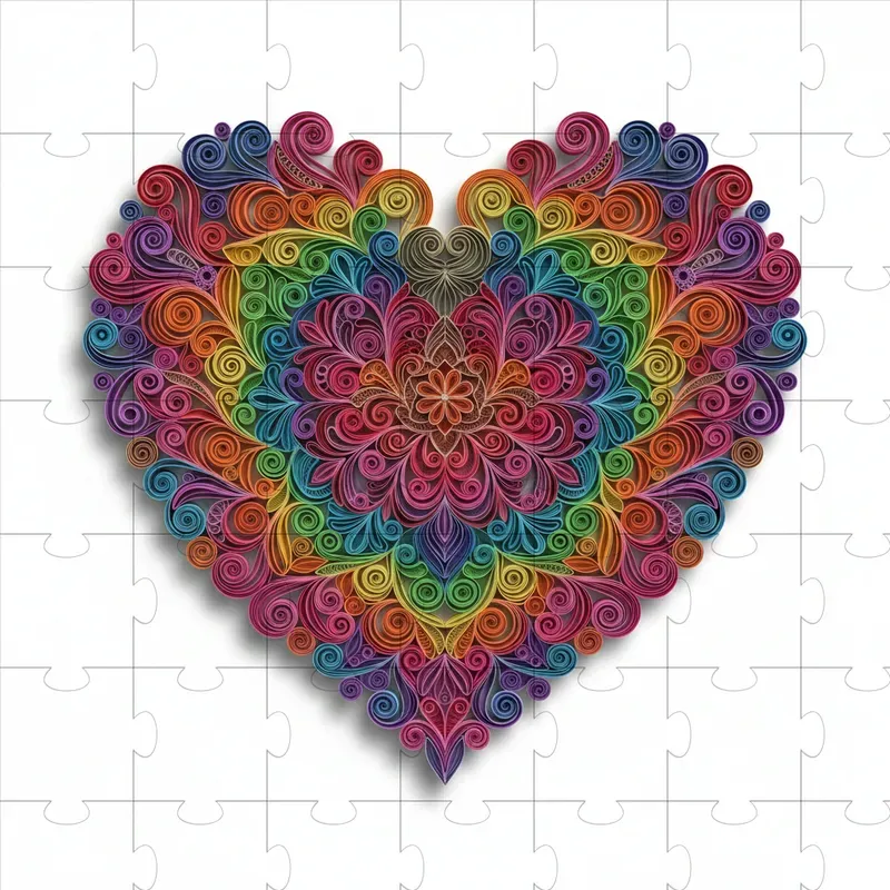 3D Paper Quilling Art Illustrations