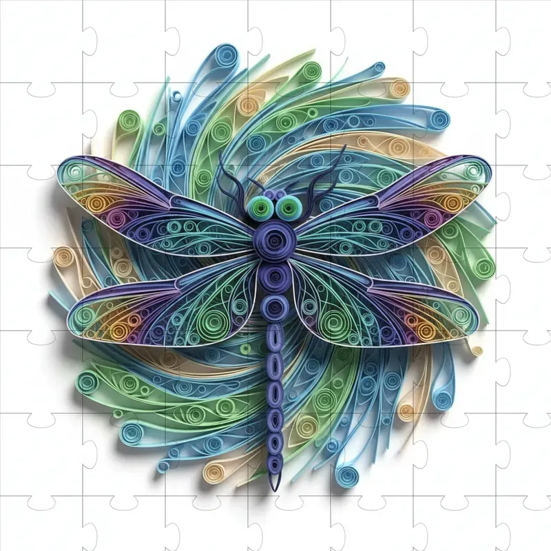 3D Paper Quilling Art Illustrations