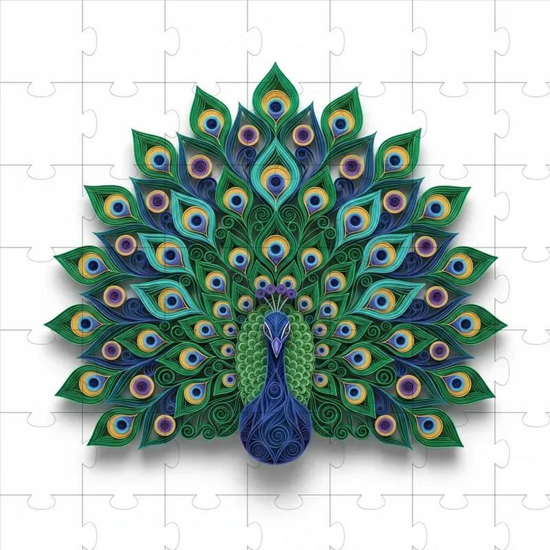 3D Paper Quilling Art Illustrations