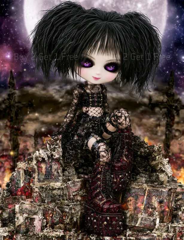 Cute Gothic Rebellion Junk Journals