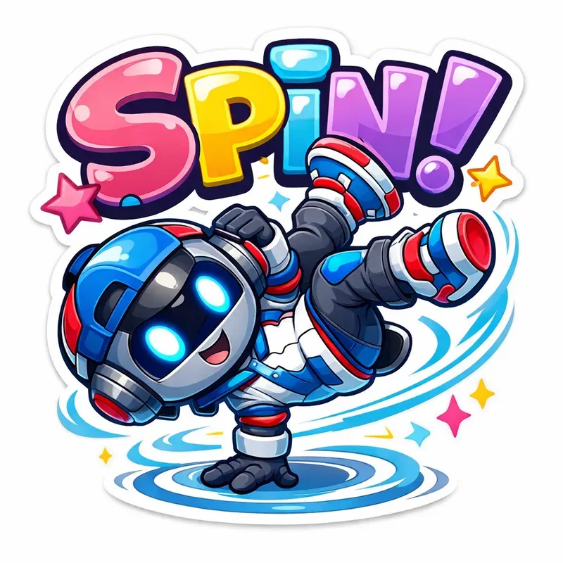 Cute Cartoon Action Sticker Generator