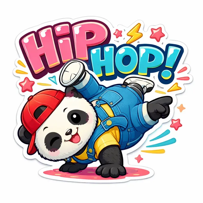 Cute Cartoon Action Sticker Generator