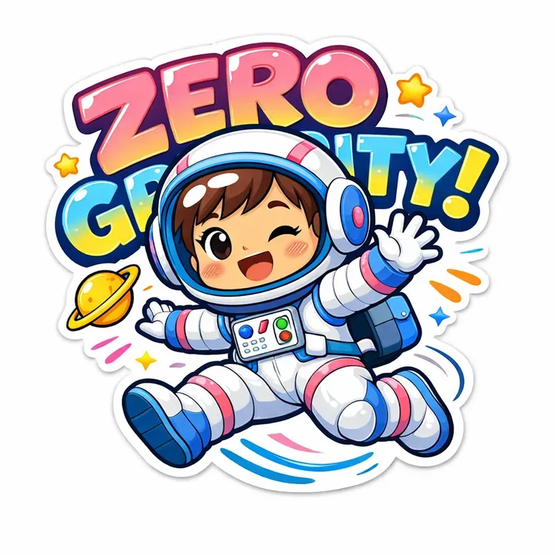 Cute Cartoon Action Sticker Generator