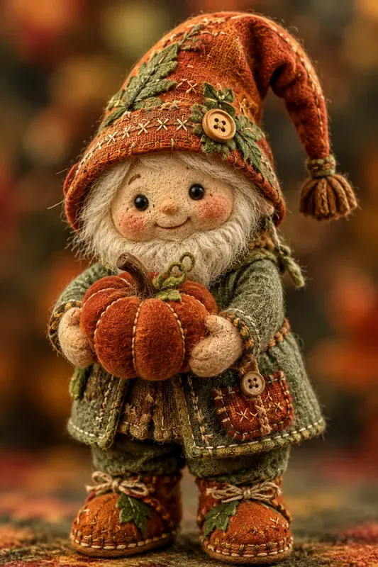 Whimsical Ragdoll Gnome Card Designs