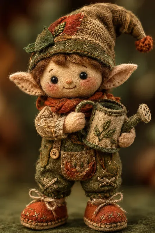 Whimsical Ragdoll Gnome Card Designs