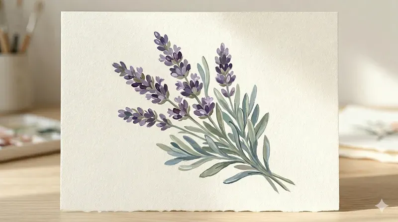 Textured Gouache Botanical Illustrations