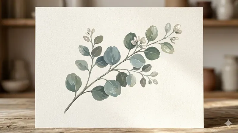 Textured Gouache Botanical Illustrations