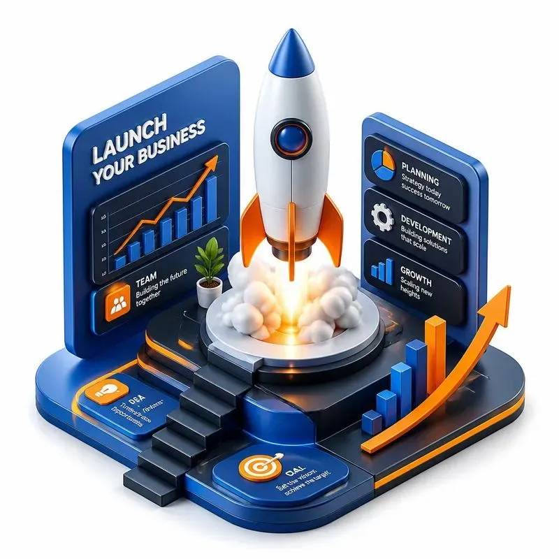 Modern Business Finance 3D Assets