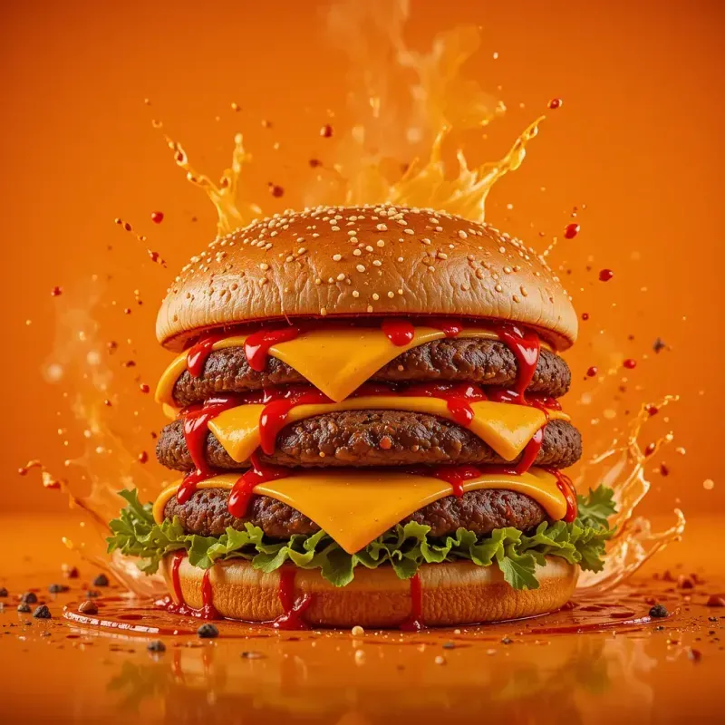 Vibrant Splashy Studio Food Photos