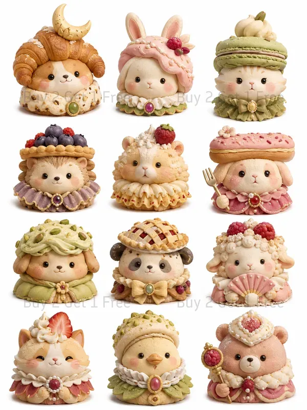 Character Head Collection Cliparts