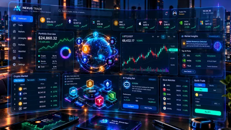 3D Spatial UI Futuristic Dashboards