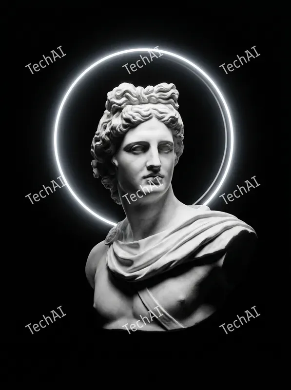 Minimalist Marble Halo Art