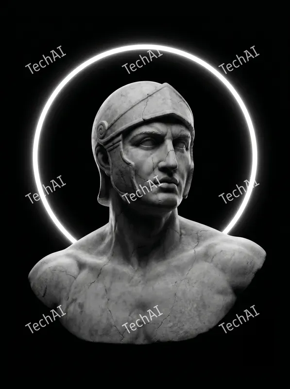 Minimalist Marble Halo Art