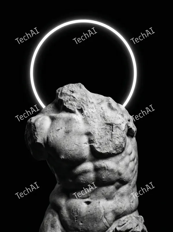 Minimalist Marble Halo Art