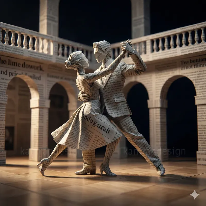 Realistic Papercraft Action Shots