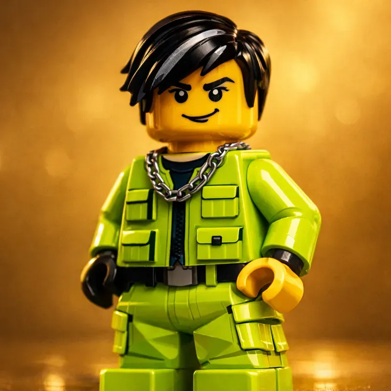 Cinematic Colorful Lego Portrait Guides
