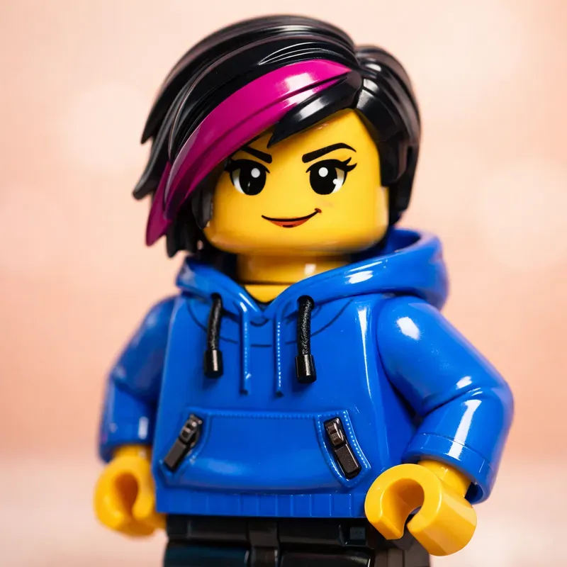 Cinematic Colorful Lego Portrait Guides