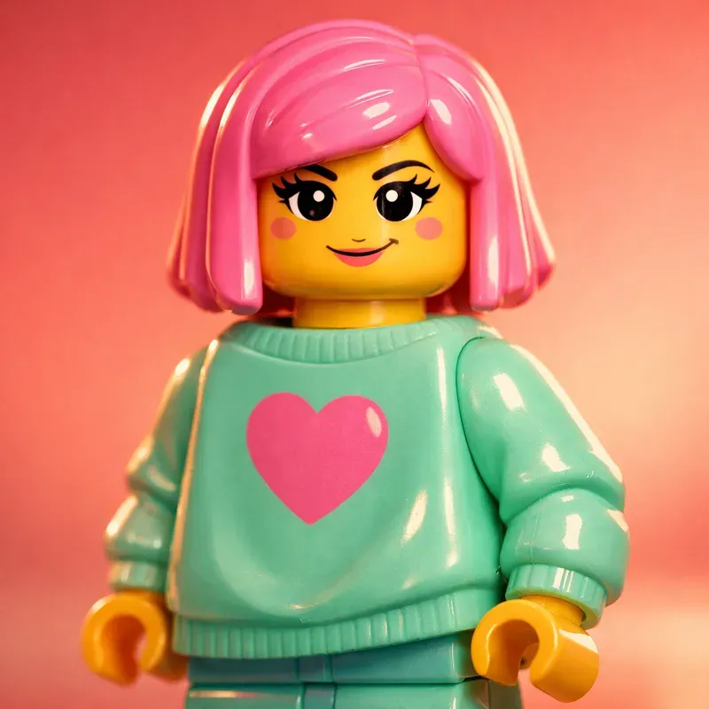Cinematic Colorful Lego Portrait Guides