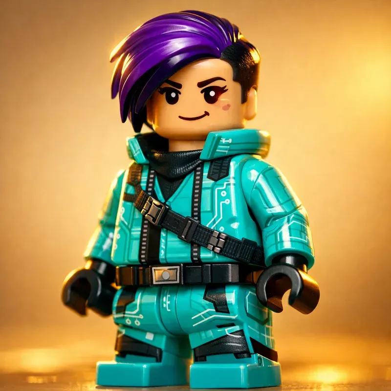 Cinematic Colorful Lego Portrait Guides