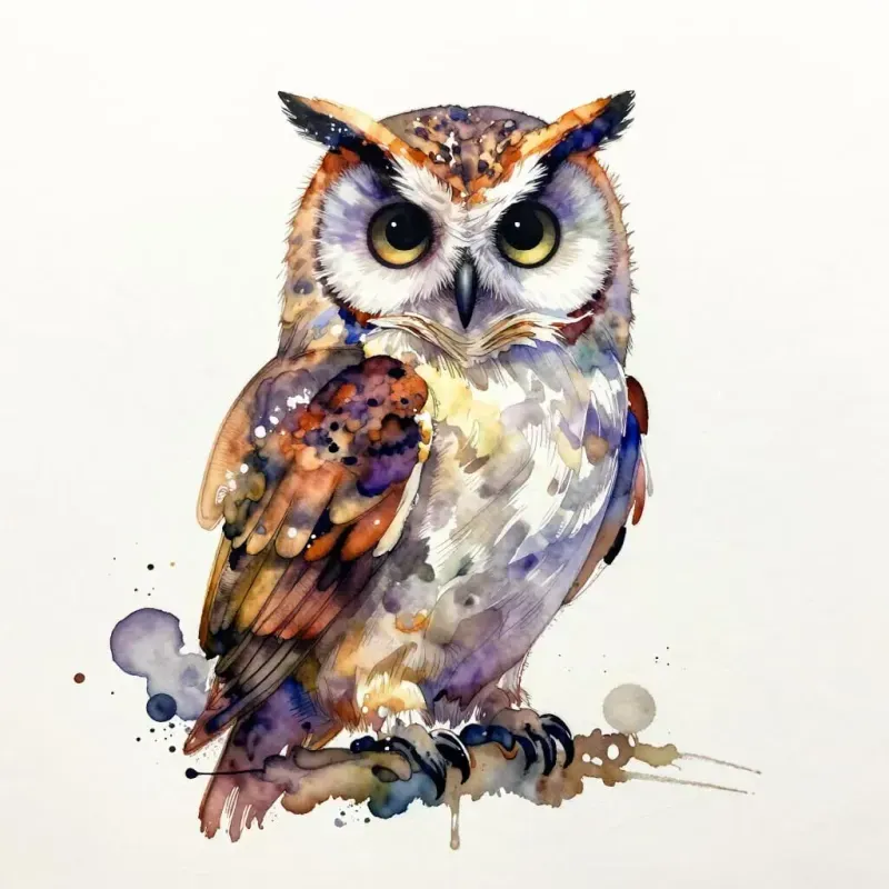Alcohol Ink Animal Portrait Pngs