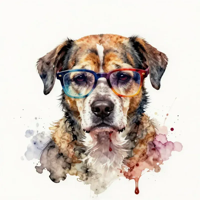 Alcohol Ink Animal Portrait Pngs