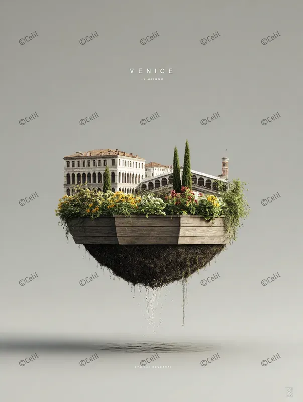 Surreal Floating Cities