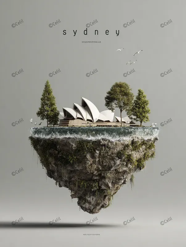 Surreal Floating Cities