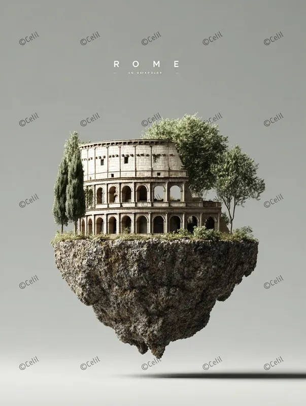 Surreal Floating Cities