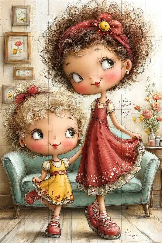 Retro Cartoon Mothers Day Posters