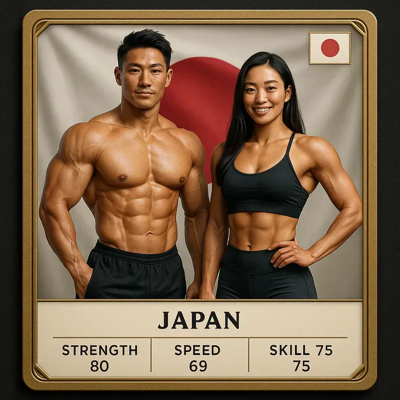 Bodybuilder Couple Game Cards