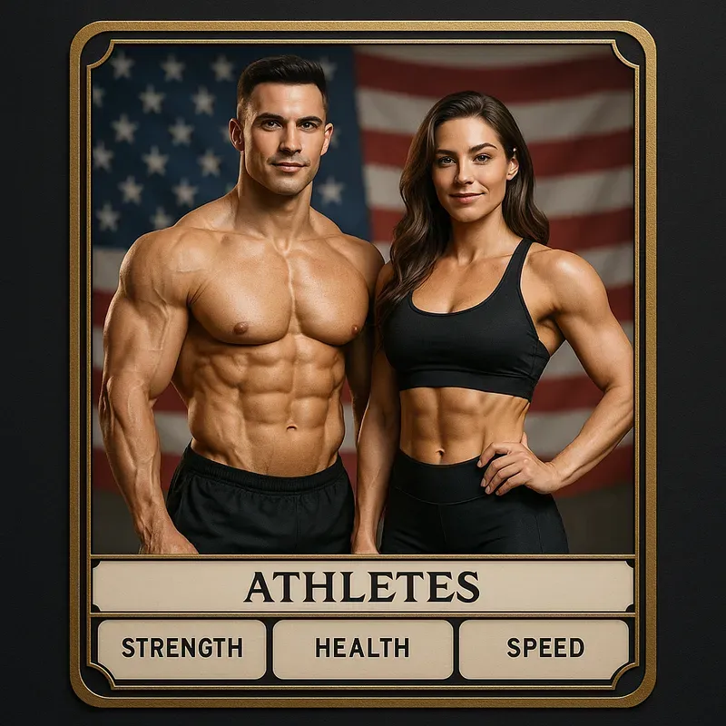 Bodybuilder Couple Game Cards